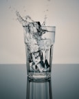 water in clear drinking glass