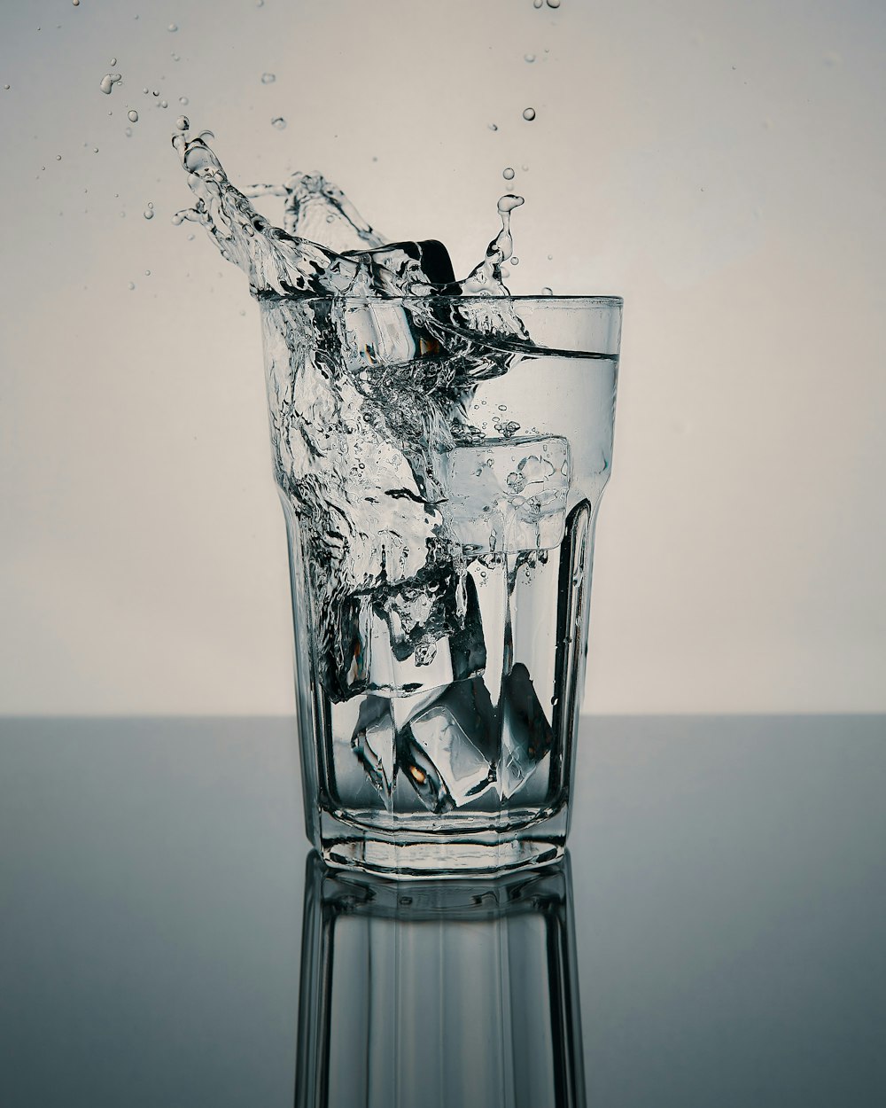 water in clear drinking glass