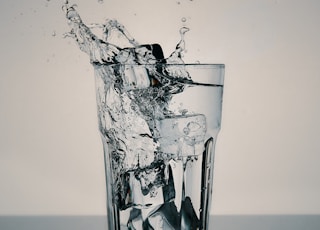 water in clear drinking glass