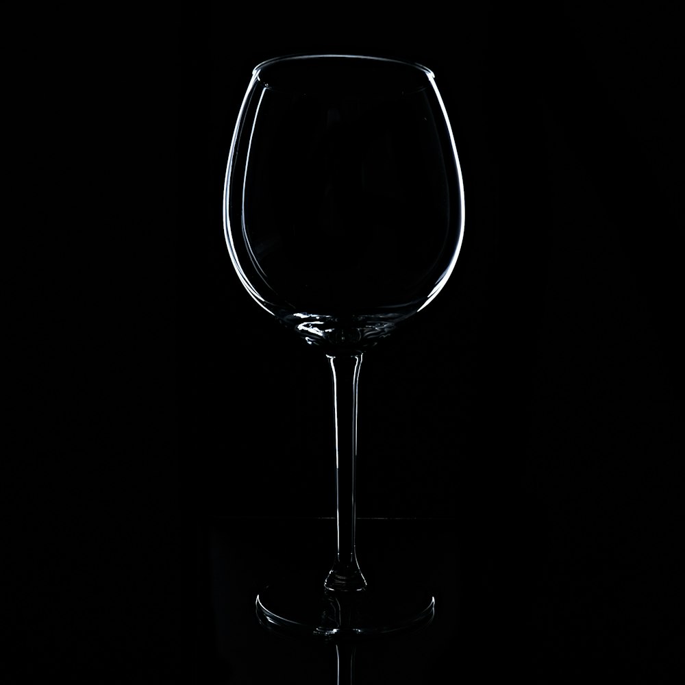 clear wine glass with water