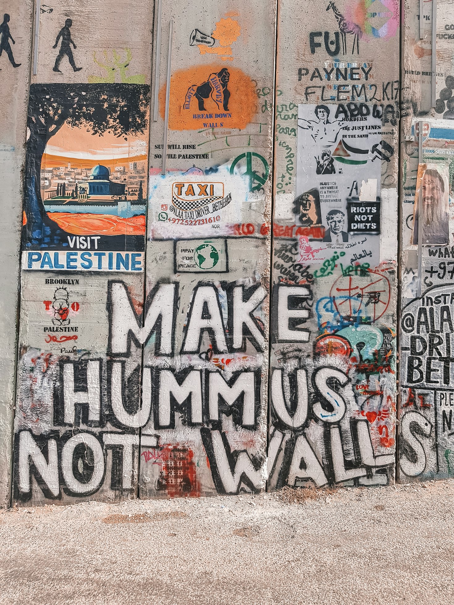 Fragment muru bezpieczeństwa w Betlejem, autor: @levartravel, Unsplash