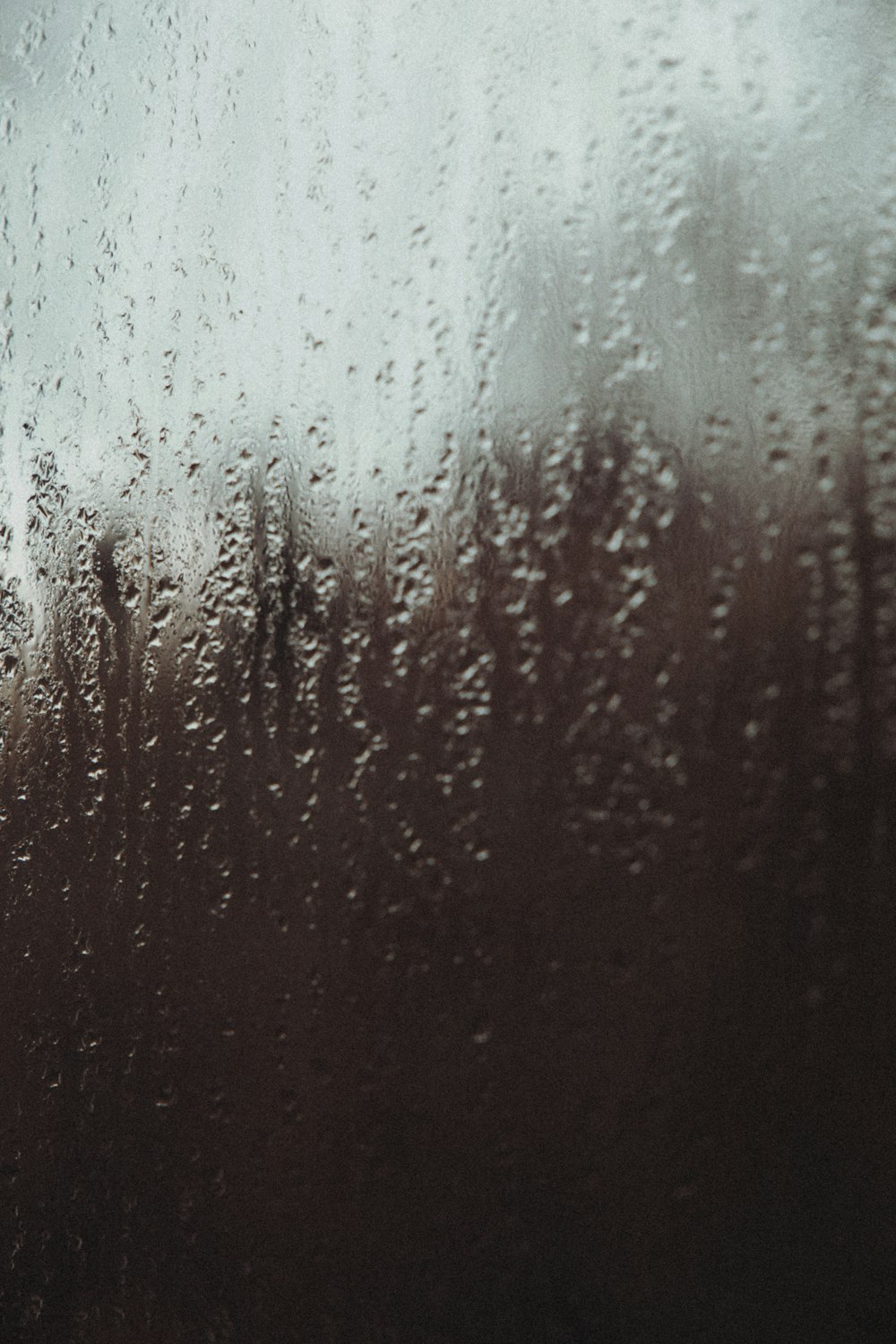 water droplets on glass window