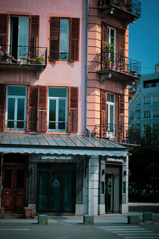 brown and white concrete building during daytime in Chambéry France