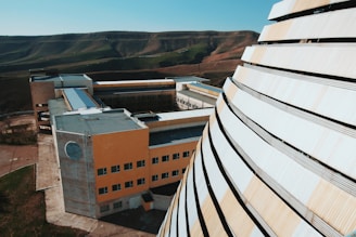 brown and white concrete building