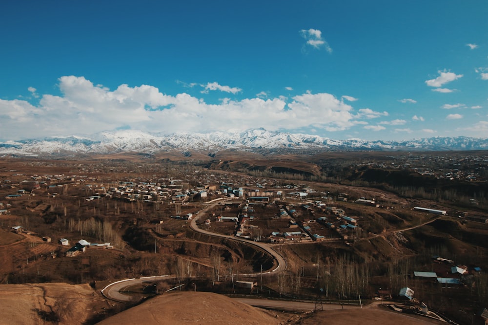 aerial view of city under blue sky during daytime