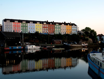 Bristol harbourside and colourful houses