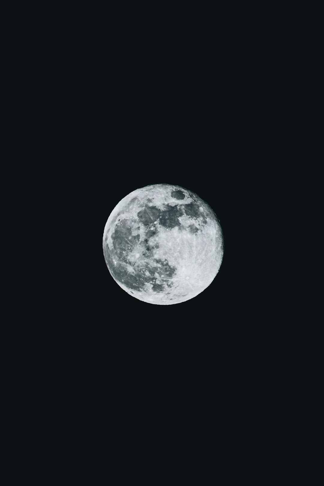 full moon on white background