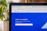 a computer screen with the aspire logo on it