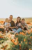 Young family on field