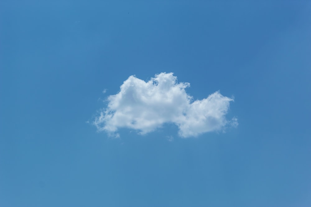 white clouds and blue sky