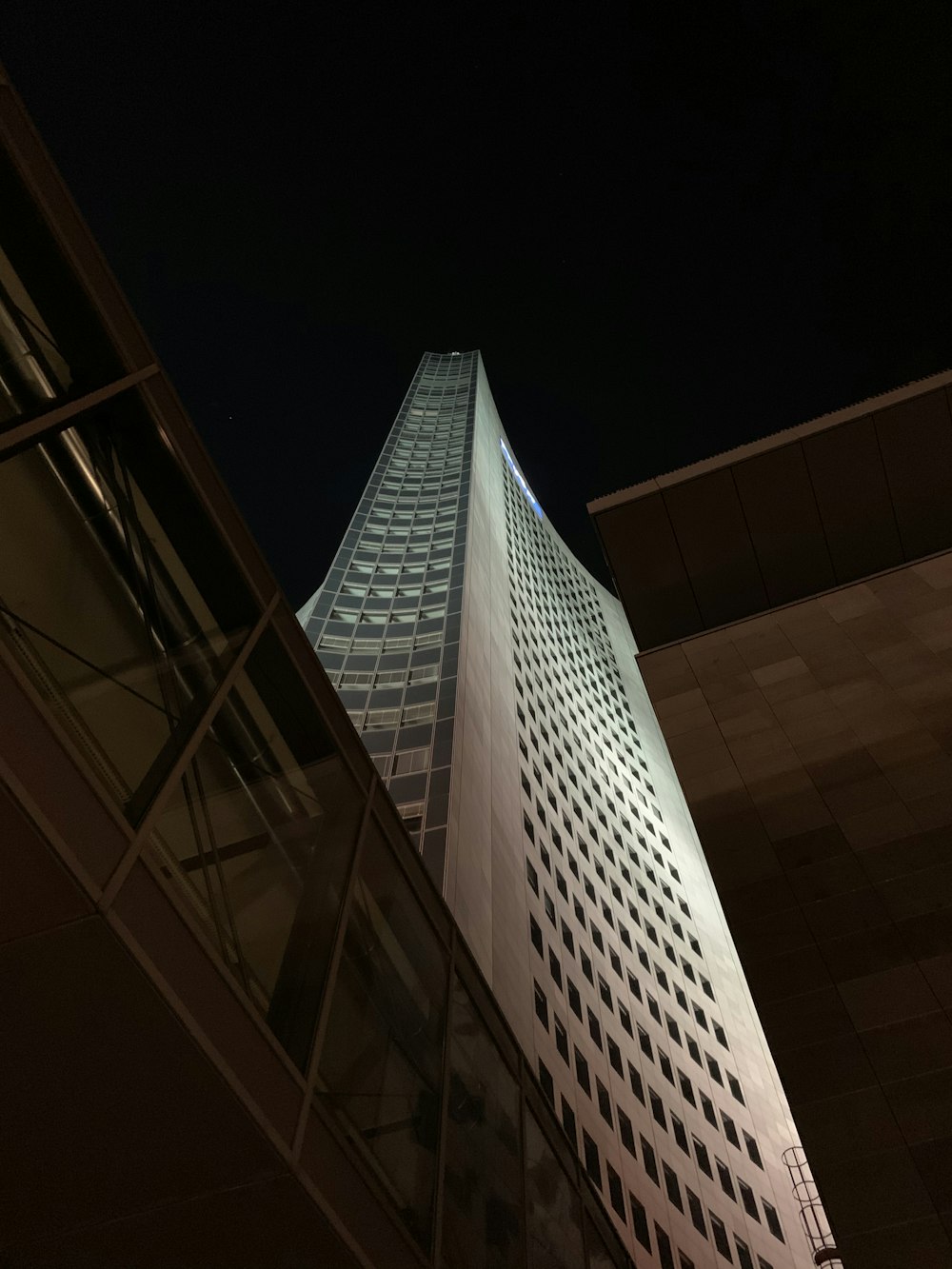 white concrete building during night time