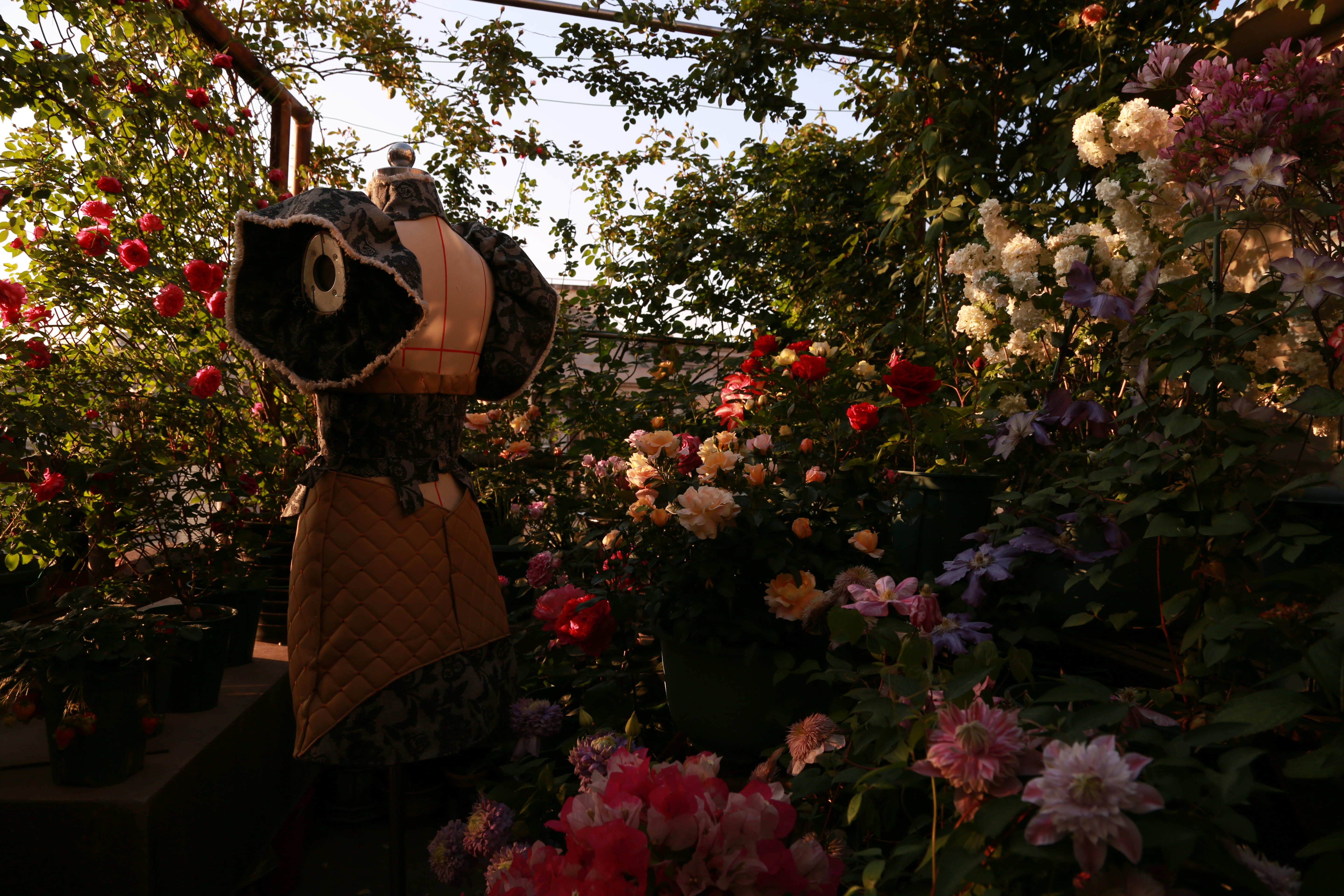 person in brown and black hat standing near flowers during daytime