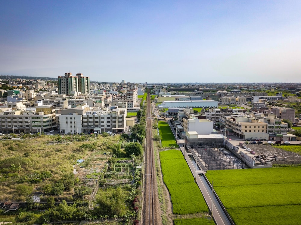 aerial view of city buildings during daytime