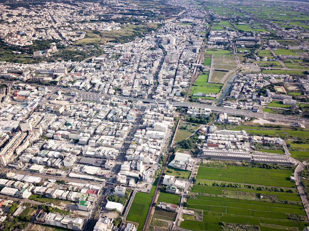 aerial view of city buildings during daytime