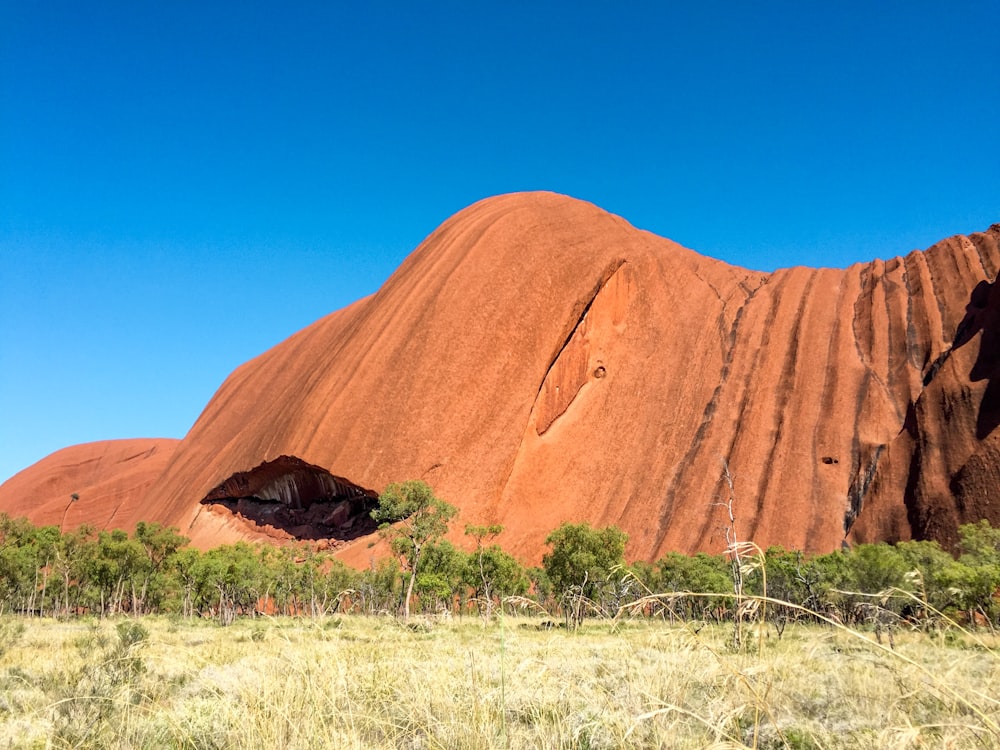 brown mountain under blue sky during daytime