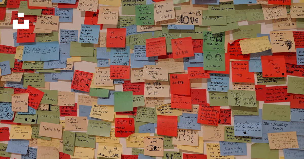 Sticky notes on white wall photo – Free Paper Image on Unsplash