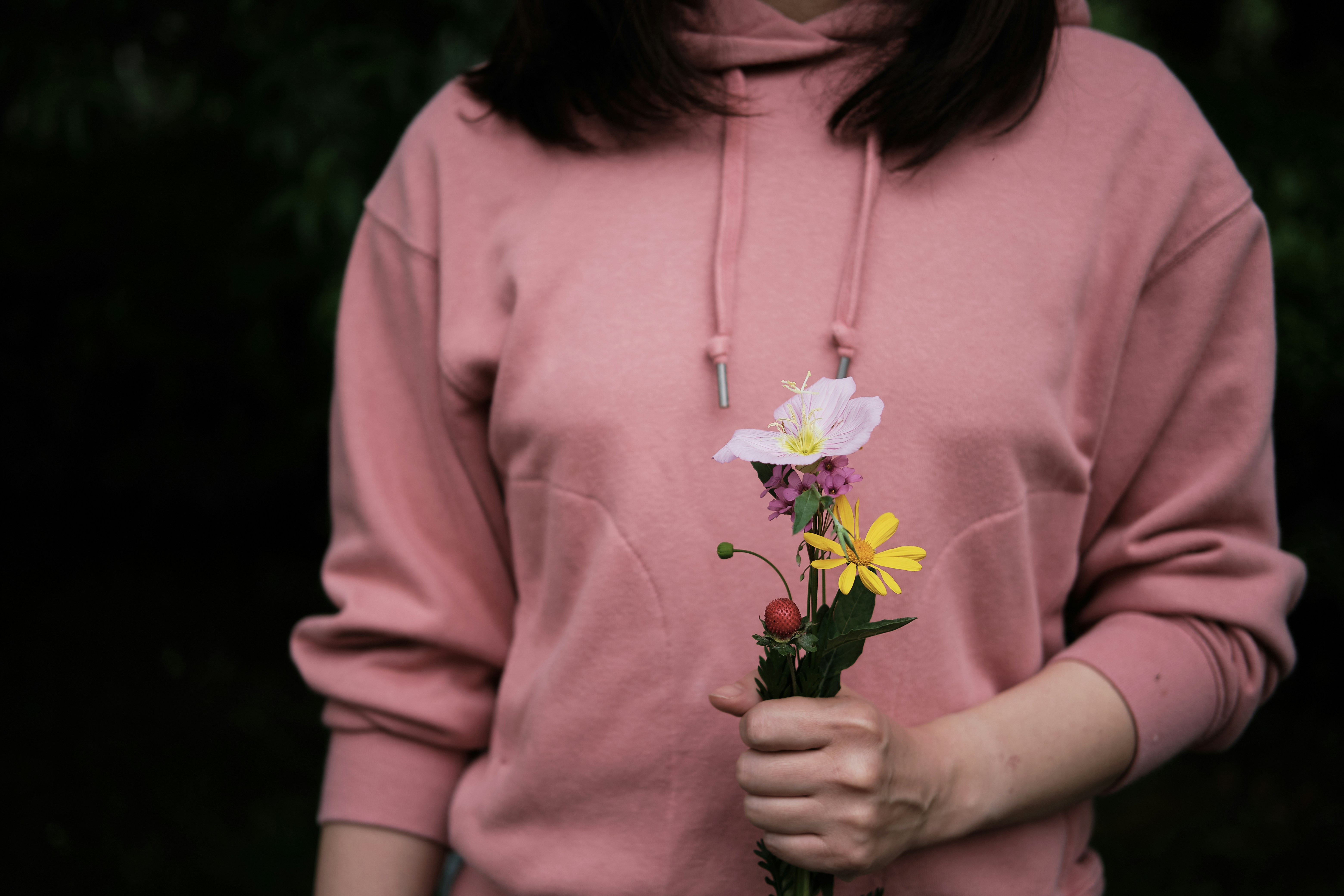 yellow flower hoodie