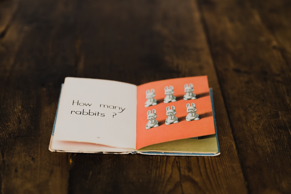 happy birthday greeting card on brown wooden table