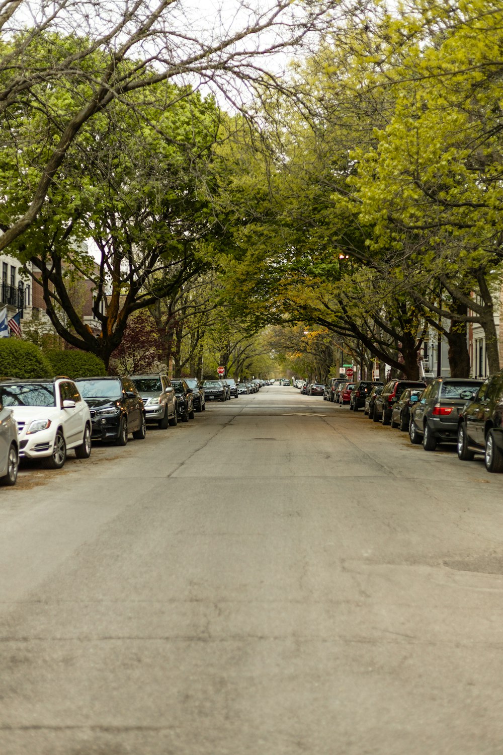 cars parked on side of the road during daytime