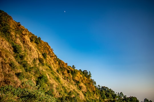 green and brown mountain under blue sky during daytime in Kurseong India