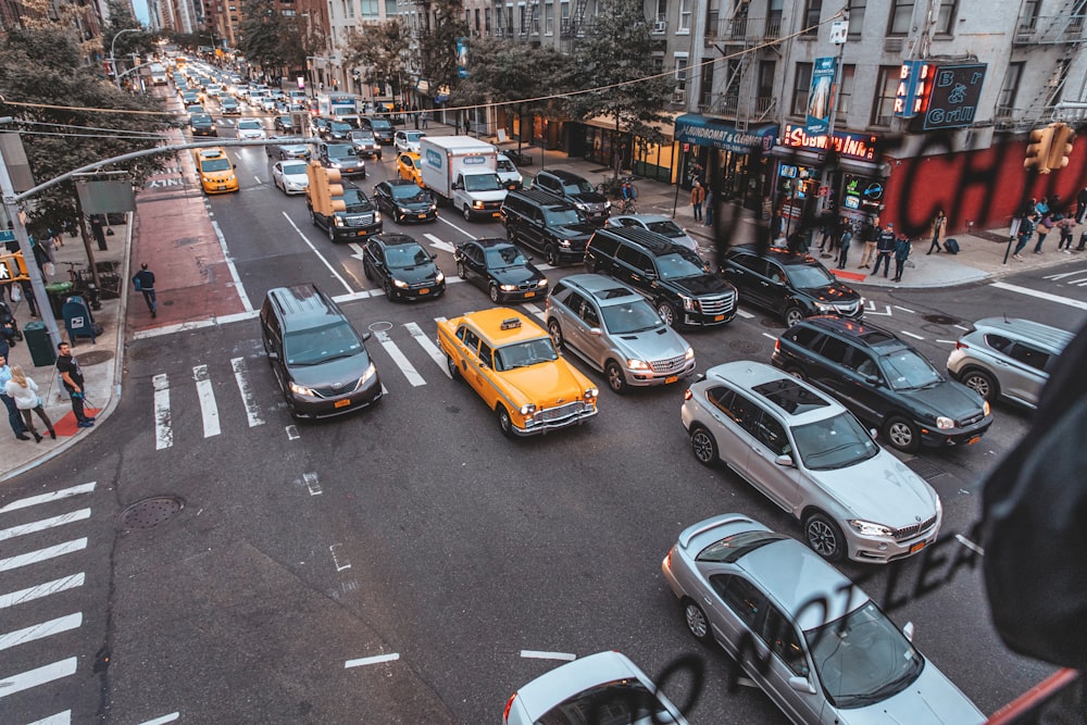 cars parked on the side of the road during daytime