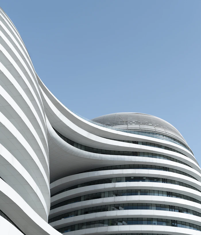 曲線のある建築