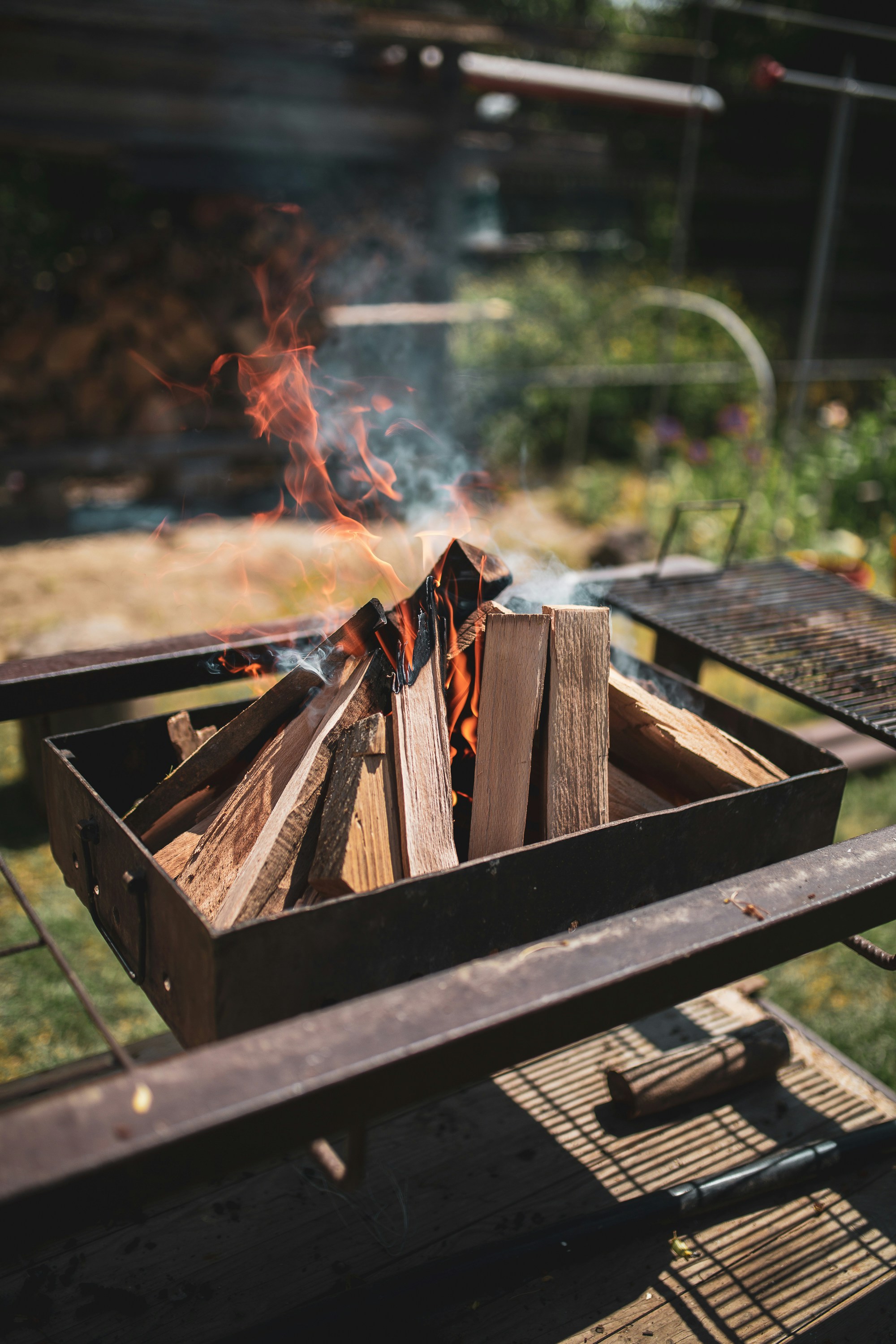 brown wooden sticks on brown wooden crate