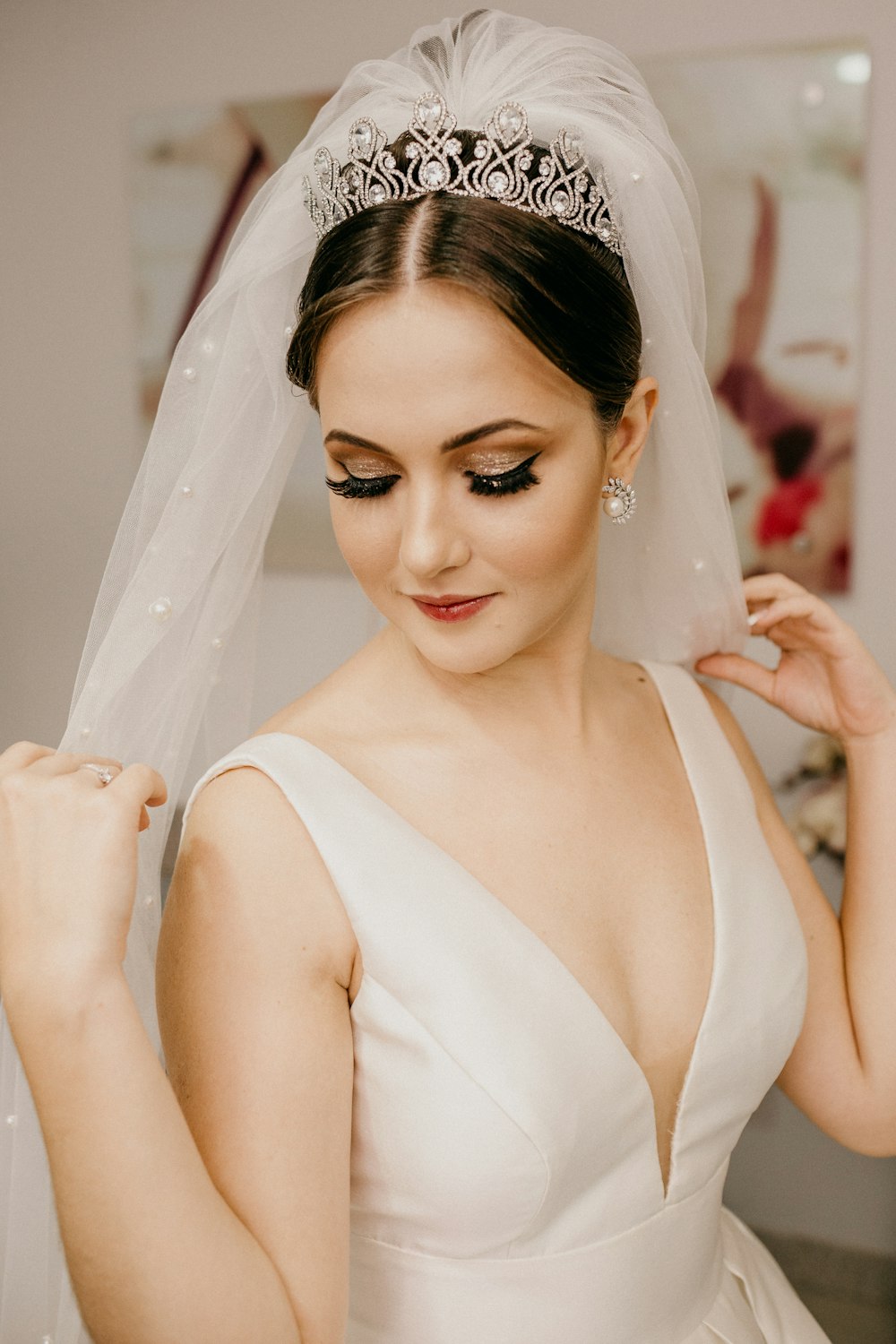 woman in white sleeveless dress