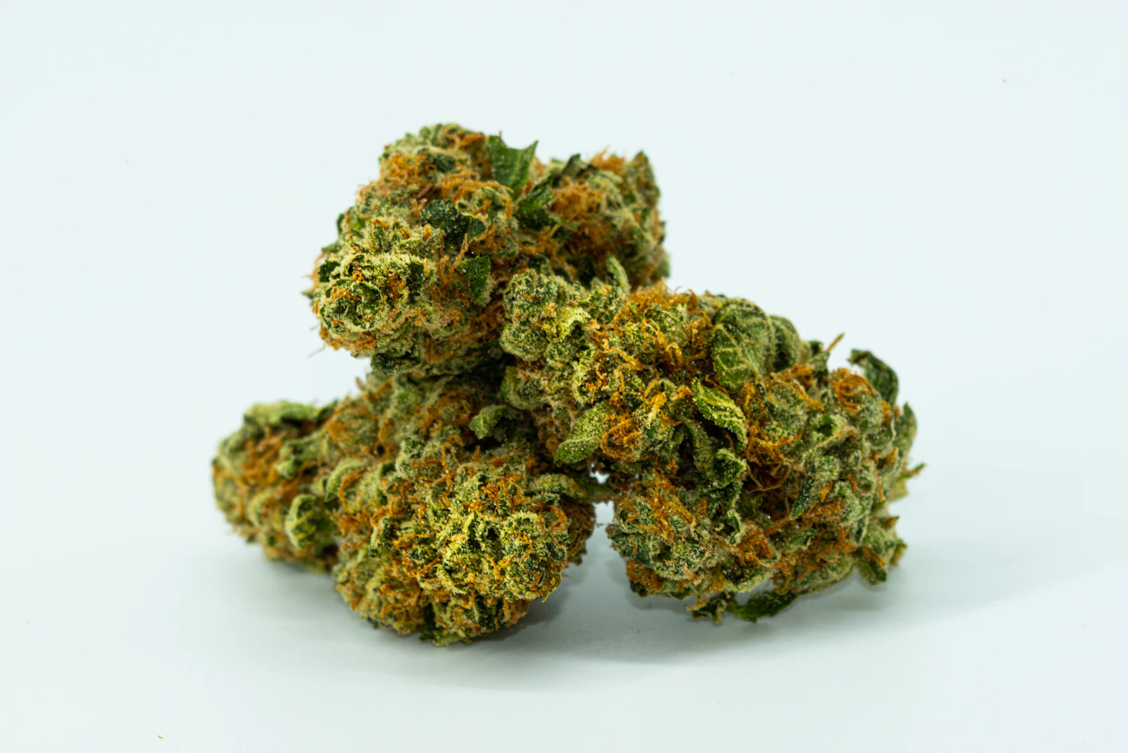 Dried and cured cannabis flower buds trimmed for sale at a licensed Oakley retailer