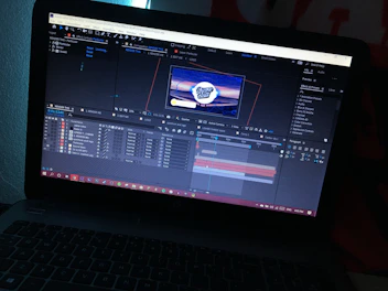 A collection of digital overlays and motion graphics displayed on a computer screen.