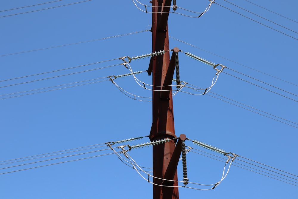 red and black electric post