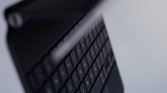 black and silver computer keyboard