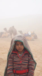 woman in green and white hijab