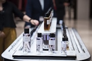 clear glass bottles on table