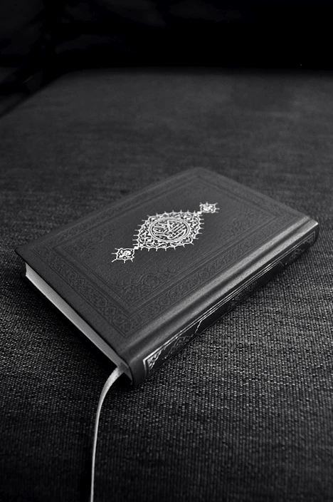 A mystical red and black themed e-book cover featuring esoteric symbols and ancient scripts.