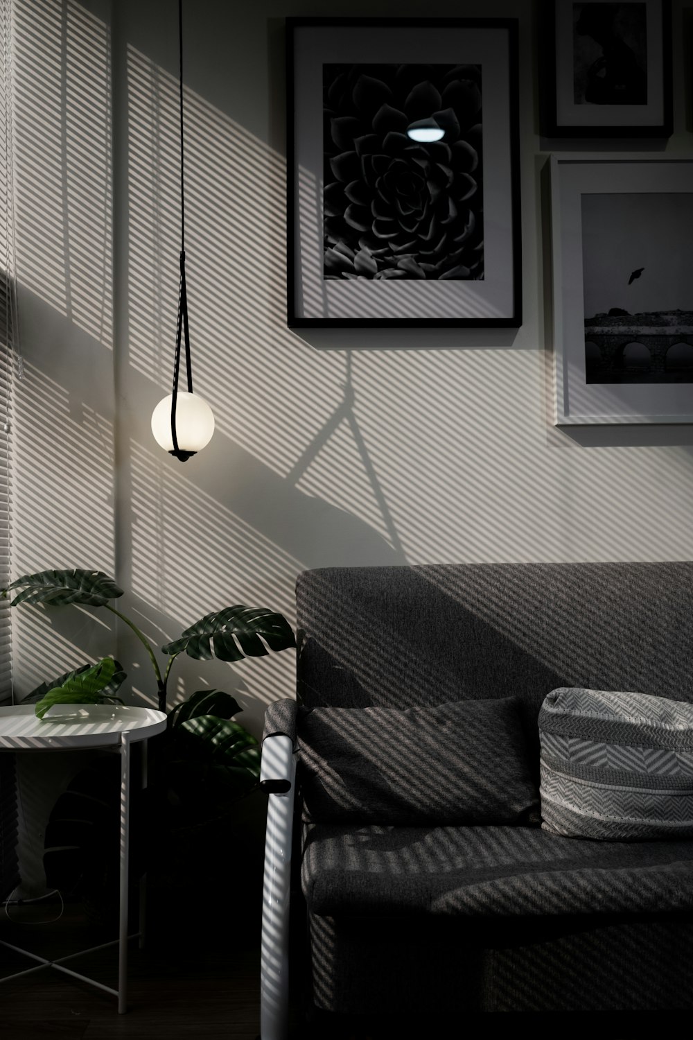 black and white 2 light floor lamp