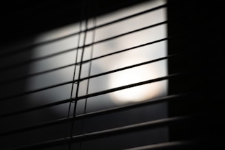 Close-up of premium fabric blinds in a minimalist room setting.