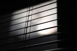 Close-up of smooth fabric roller blinds in a neutral tone, complementing a minimalist room.