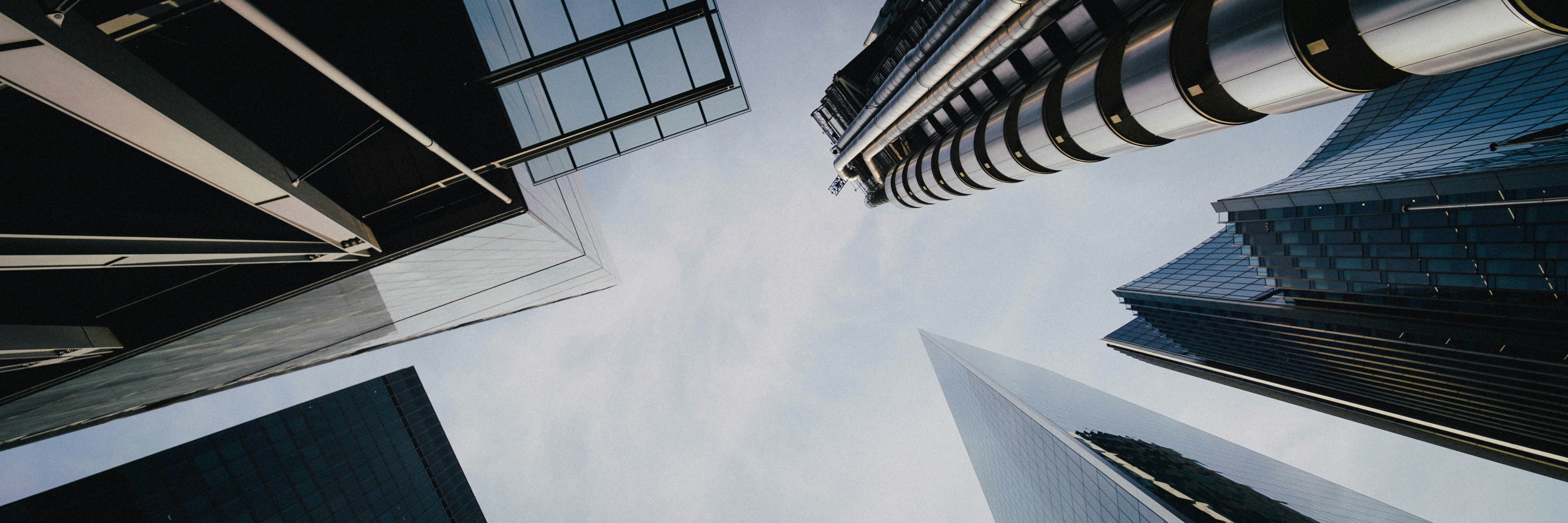 low angle photography of high rise building