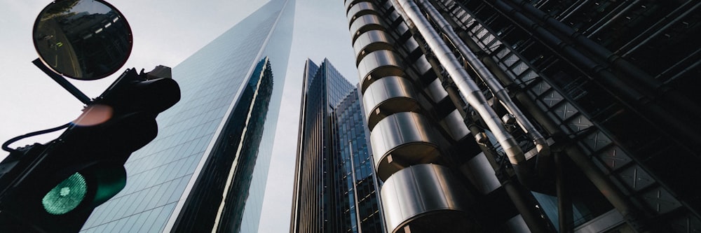 low angle photography of high rise building