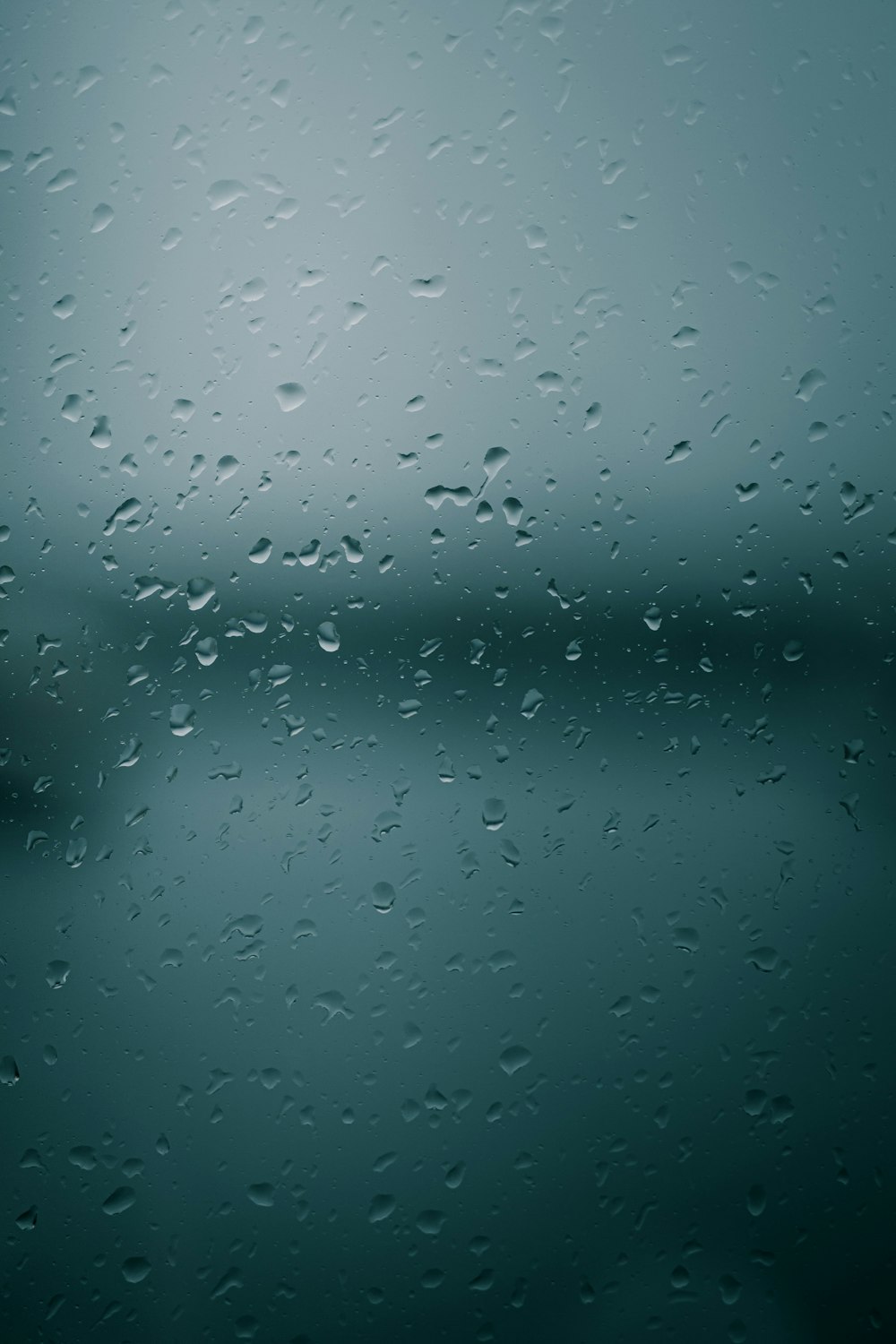 water droplets on glass panel