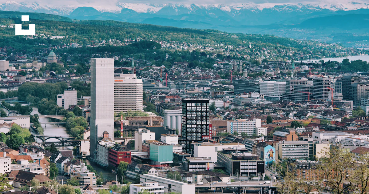 Aerial view of city buildings during daytime photo – Free Zürich Image ...