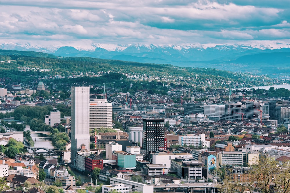 aerial view of city buildings during daytime