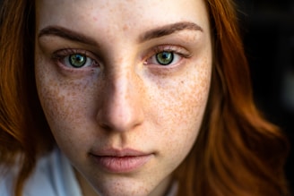 woman in white crew neck shirt