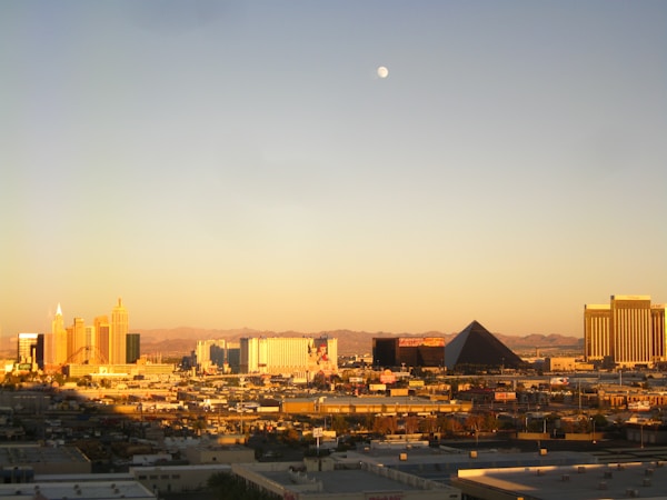 Las Vegas high-rise condo buildings under a clear blue sky, part of the valley's growing luxury market