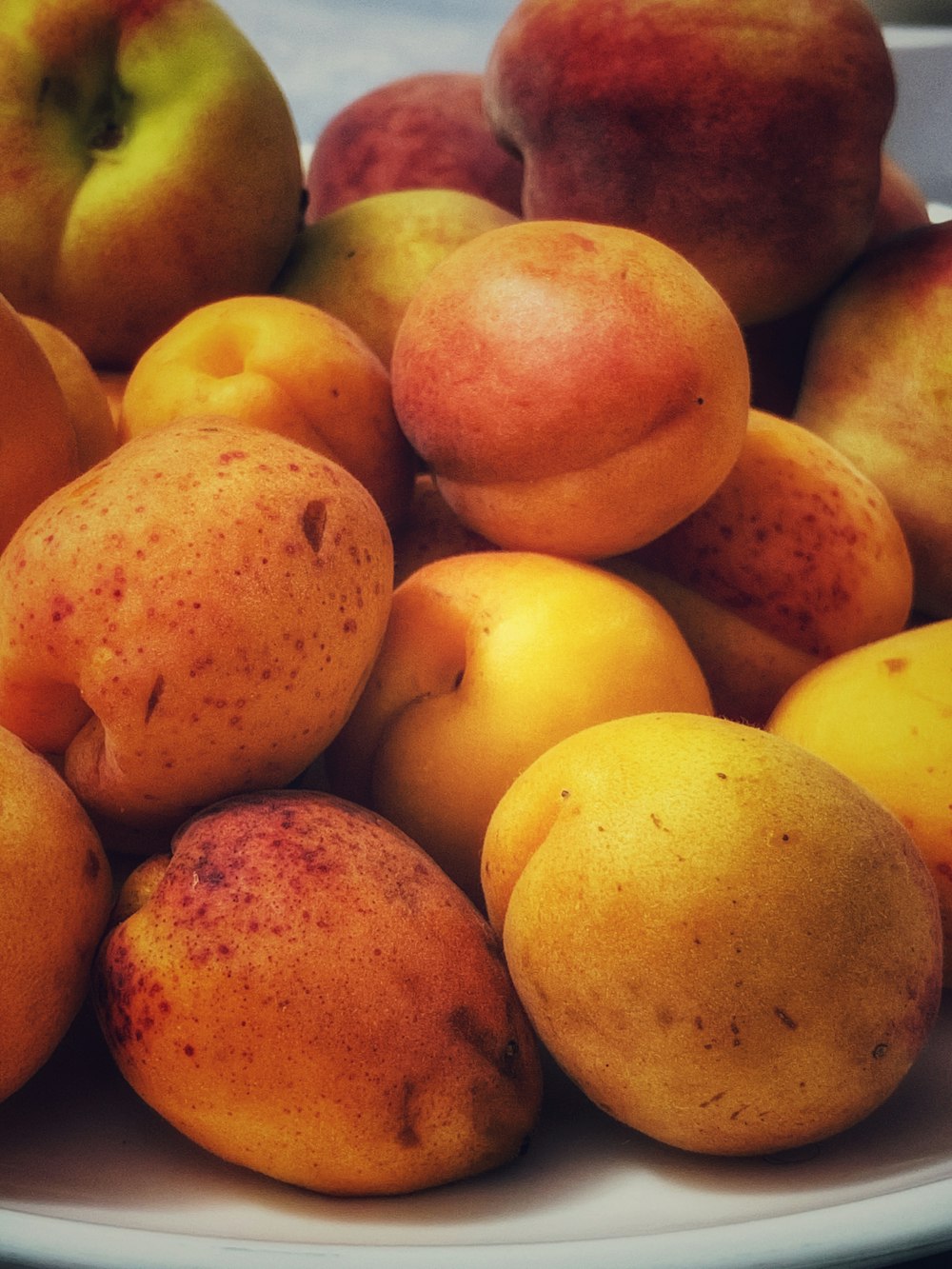 yellow and red apple fruits