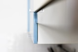 Close-up image of sandwich panel edges highlighting thermal insulation layers