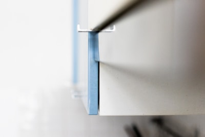 Close-up image of sandwich panel edges highlighting thermal insulation layers