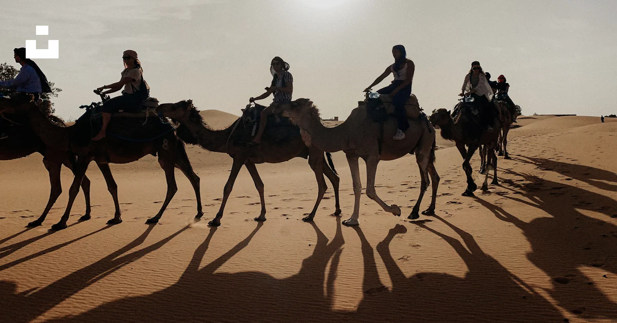 Someone Riding Camel People riding camel on desert during daytime photo – Free Merzouga ...
