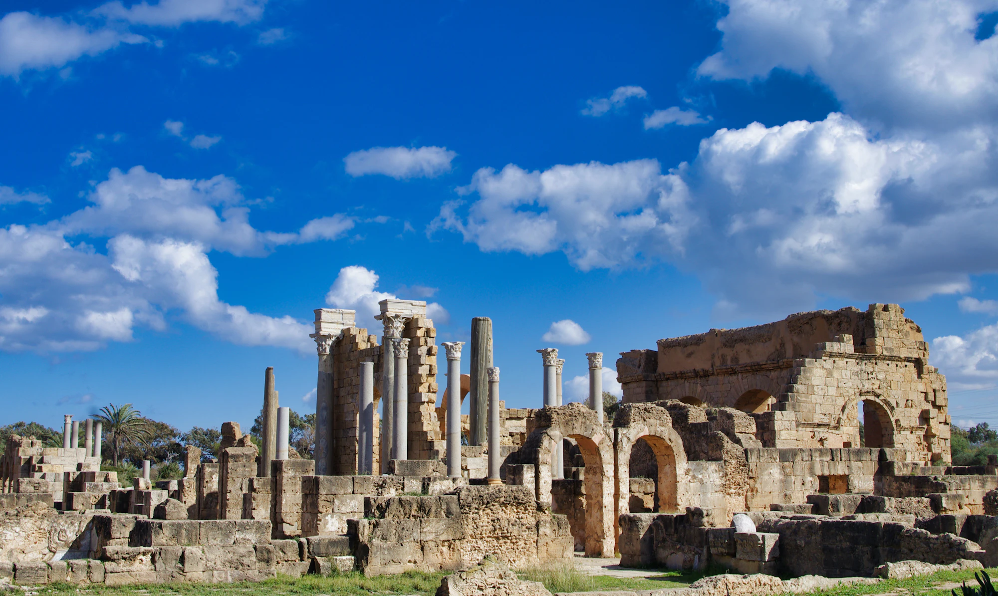 Roman ruins at Leptis Magna